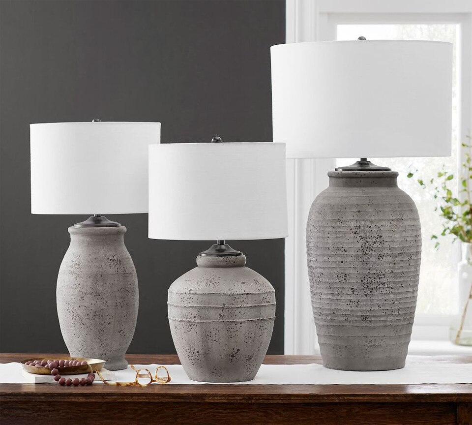 Maddox Ribbed Table Lamp Base Pottery Barn Australia